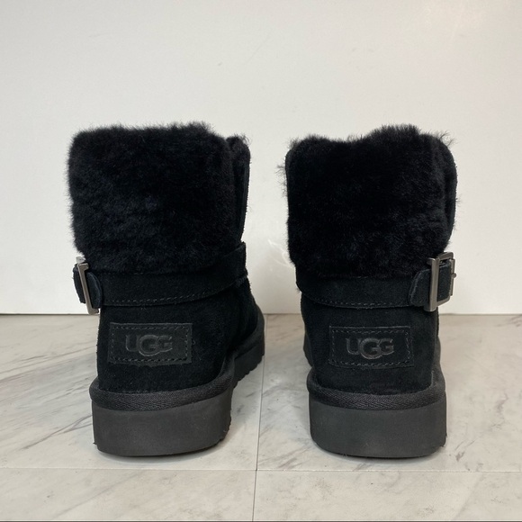 UGG Karel Black Mini Winter Boot 6 - Picture 3 of 14